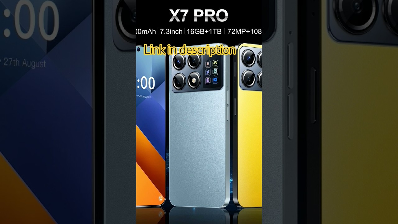 Xioami X7 Pro 7.3HD Global Edition Original Smart Dual Card 7800m battery