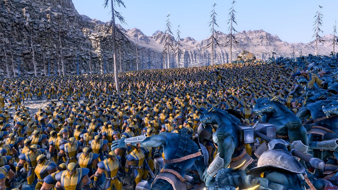 15 000 Dragon-Man:Weaps VS 23 000 Wolverines | UEBS 2 | ULTIMATE EPIC BATTLE SIMULATOR 2