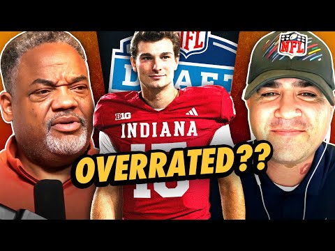 Baseball Cap, Cap, T-Shirt. Text: NFL D BIG INDIANA OVERRATED??