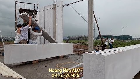 Lắp ghép nhà bê tông khí ALC Panel tại Bắc Ninh