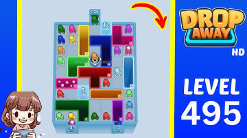 Drop Away Level 495 Solution Walkthrough