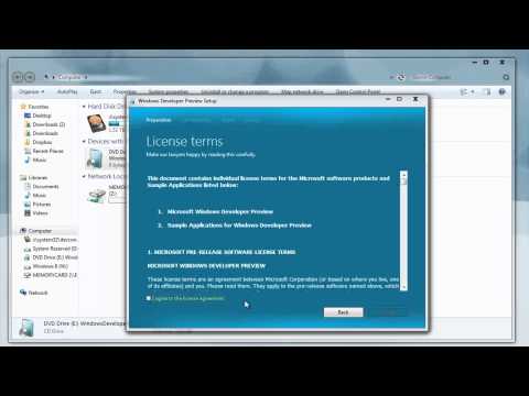 Windows 8 Developer Preview Dual Boot Installation [HD] 1080p