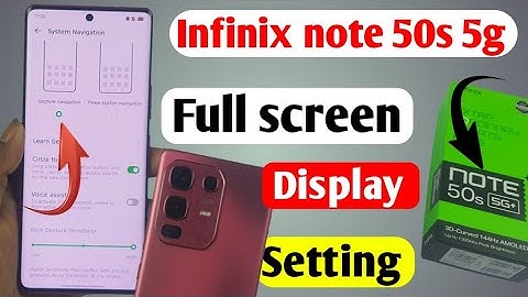 Infinix Note 50s 5g full screen mode settings |How to use full screen display in Infinix Note 50s 5g