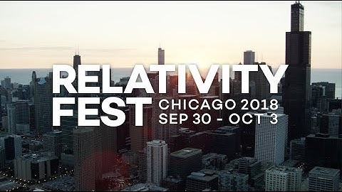 Relativity Fest 2018 | David Horrigan invites you to #RelativityFest