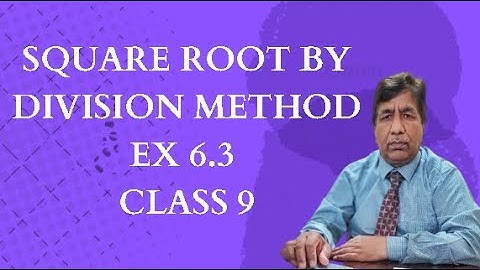 Square root by division method| Ex 6.3 class 9|Part II |FederalBoard|Urdu |Maths with Sir Basharat