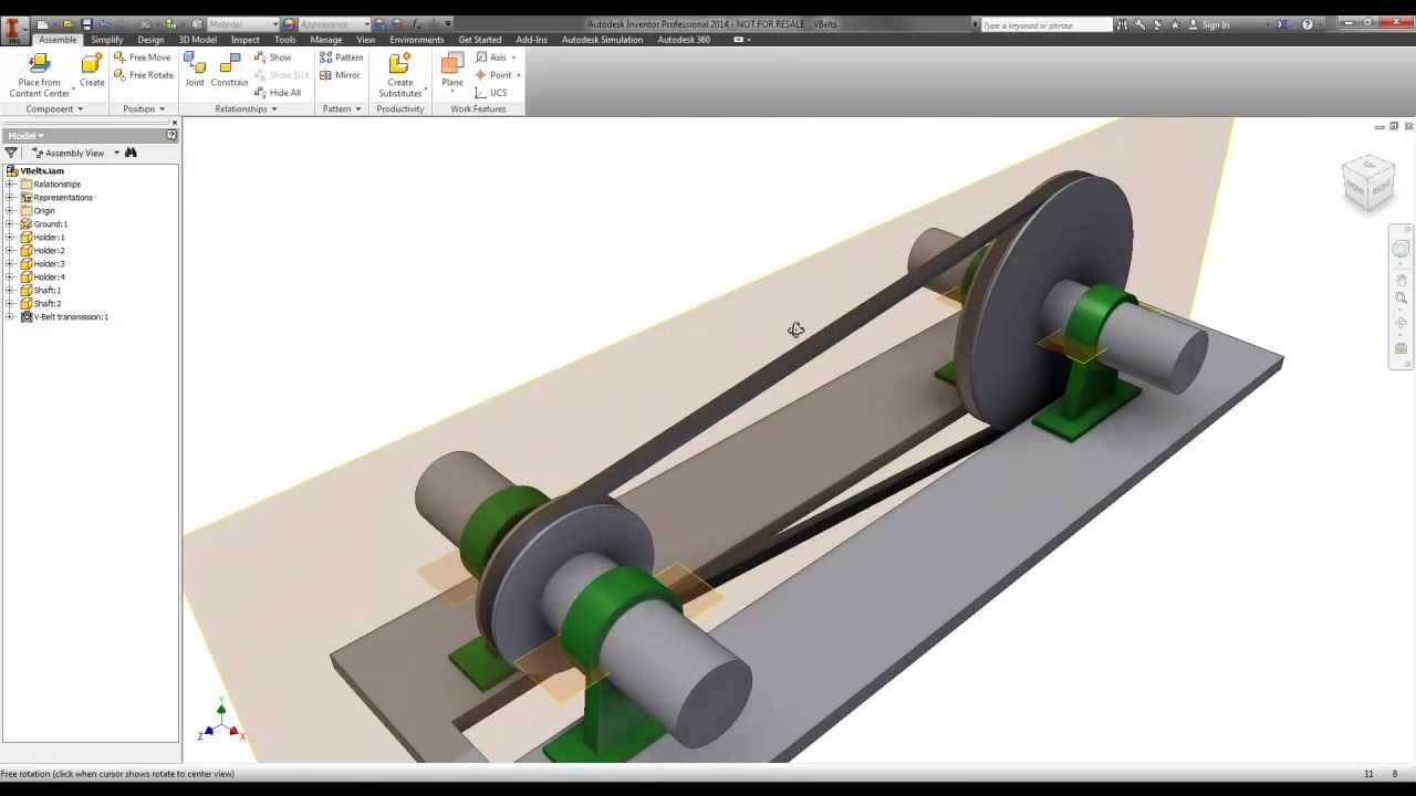 Autodesk Inventor V Belts YouTube