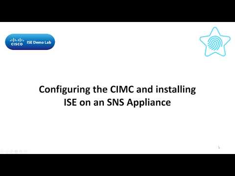 Configuring the CIMC and Installing Cisco ISE on an SNS Appliance