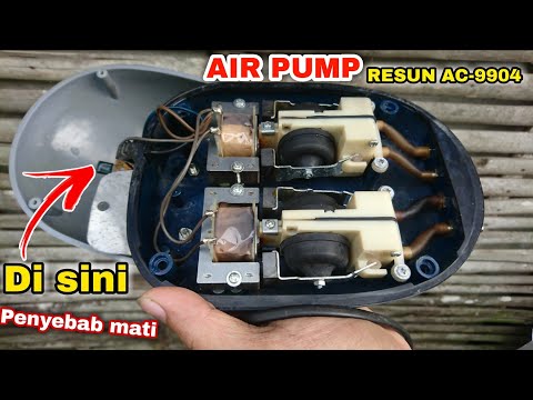 how to fix the air pump RESUN AC-9904 totally dead || AQUARIUM AERATOR