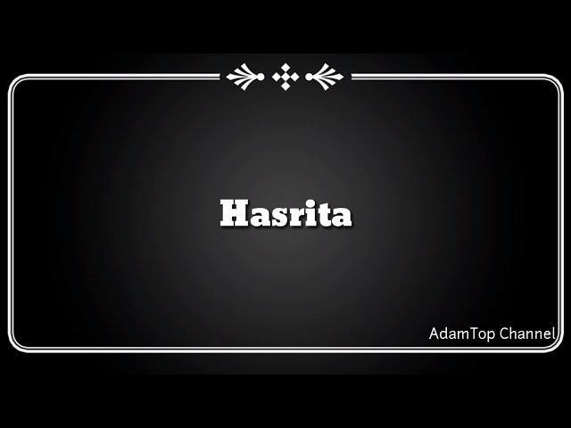 (Lirik Video) Hasrita - Tajul class=