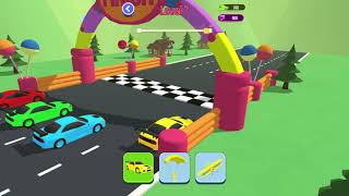 Parachute Jump Car Game | Shape Shifting Car Transform Race | Shifting Race attention screenshot 4