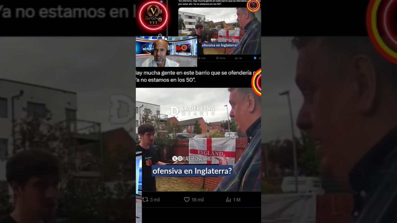 #UK JOVEN INGLES INCREPA A UN VECINO POR TENER LA BANDERA DE INGLATERRA EN SU PROPIO JARDÍN #españa