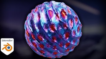 Procedural Abstract Sci-Fi Alien Material (Blender Tutorial)