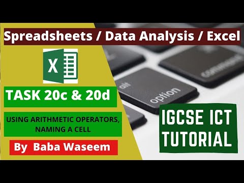 IGCSE ICT Spreadsheets/Data analysis Task 20c and 20d