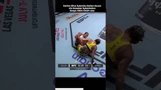 Karine Silva vs Ketlen Souza, Knee POPS. Karine Silva submission ketlen souza, UFC Vegas, knee bar.