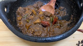 ചേന വറുത്തരച്ച കറി//Chena varutharacha curry##nadan