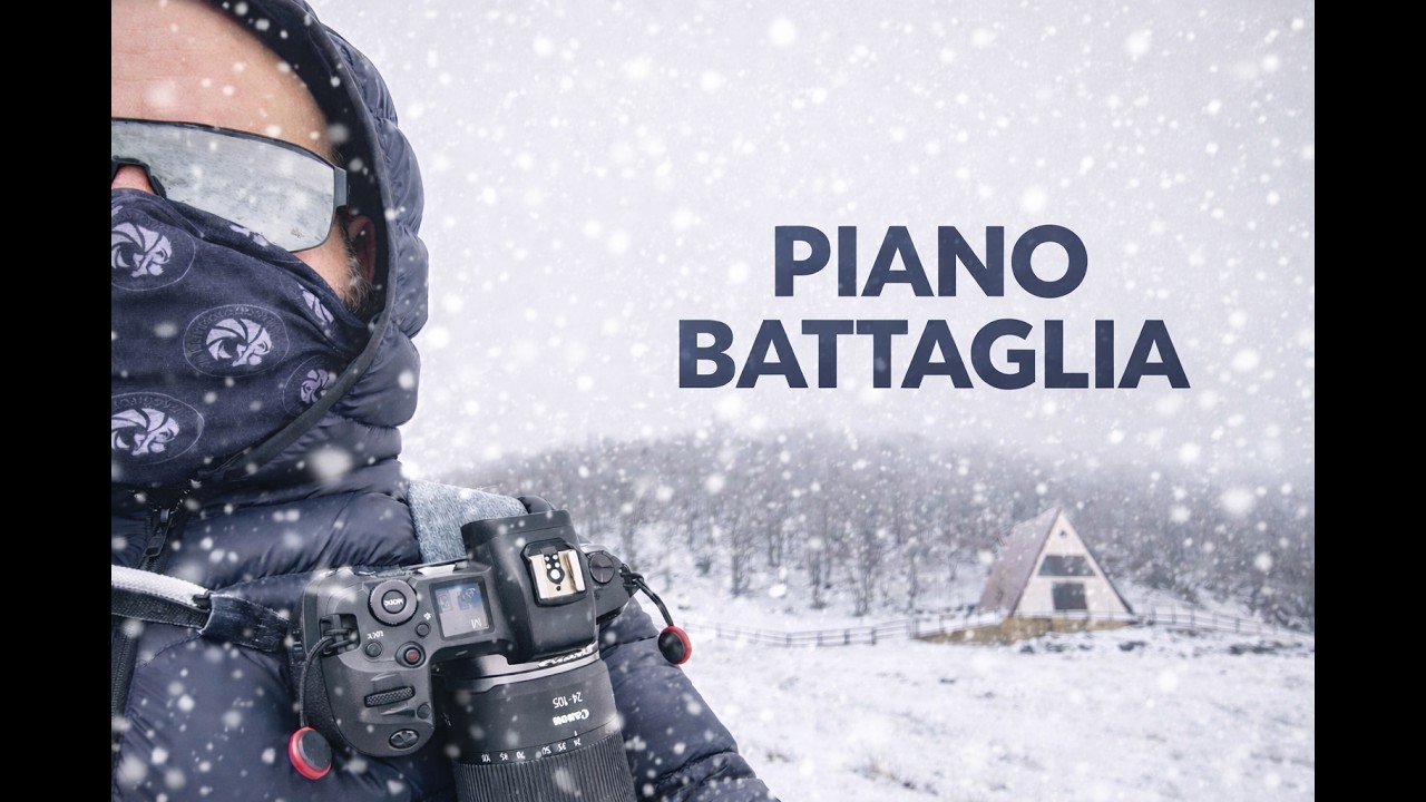 Paesaggi siciliani innevati piano battaglia (sicily)