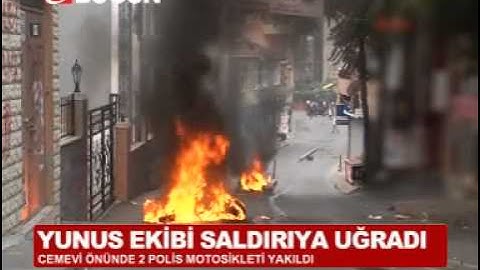 OKMEYDANI'NDA POLİSLERE SALDIRI