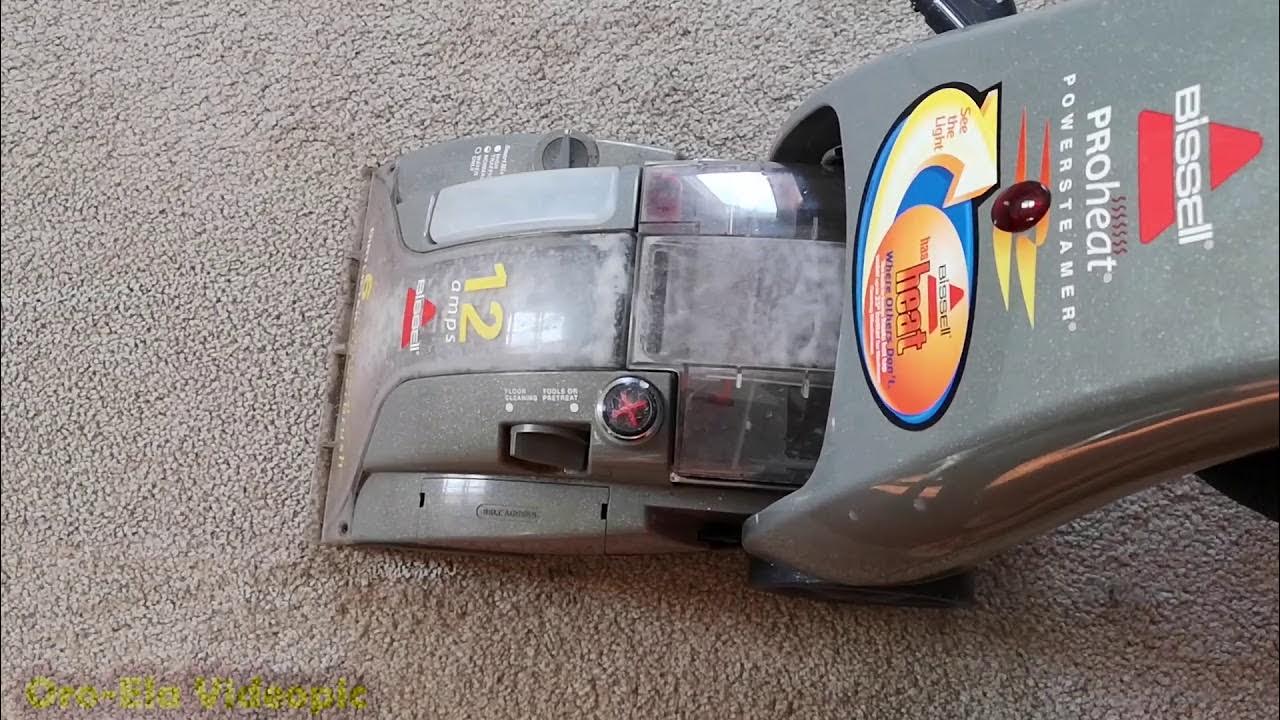 Bissell proheat powersteam upright carpet cleaner shampooer YouTube