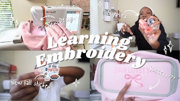 Learning to use my new Poolin Embroidery Machine