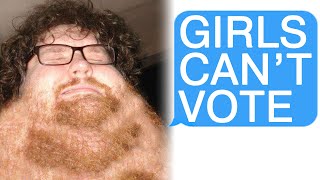 r/Relationships My BF Thinks Girls Shouldn't Vote