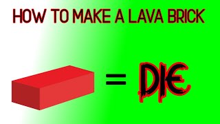 How to make a LAVA brick (Roblox Studio)