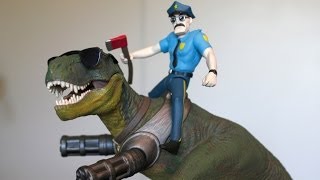 Axe Cop & Wexter Mezco action figures review