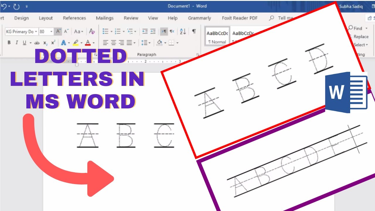 how-to-make-tracing-letters-in-microsoft-word-2023-dotted-letters-in