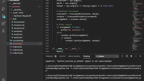 CS50AI 2020 Project 3 Crossword
