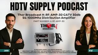 Thor Broadcast H-RF-AMP-30 CATV 30db 54-1000Mhz Distribution Amplifier