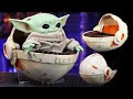 How to make a Custom Baby Yoda chibi style Pram Pod out of Foam for Grogu with Free Templates