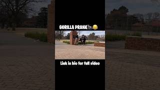 GORILLA PRANK 🦍😂(funny) #comedy #prank #funny #laugh #gorillaprank