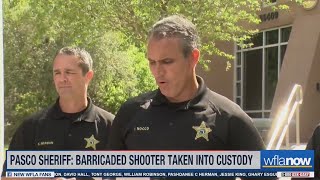 Barricaded shooter in custody after firing at deputies, Pasco Sheriff Chris Nocco says