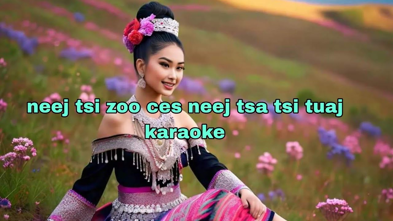 neej tsi zoo ces neej tsa tsi tuaj karaoke