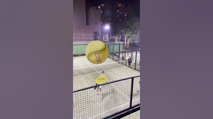 Playing With a Giant Tennis Ball