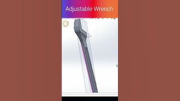 Adjustable Wrench #shorts #short #cadmonkeys #solidworks #shortsfeed