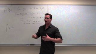 Calculus 2 Lecture 93 Using The Integral Test For Convergencedivergence Of Series P-Series