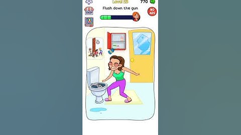 Flush down the gun : HideMyproof 😍 Android X iOS #shorts