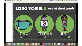 Gr 2 Level 3 Long vowel E short words