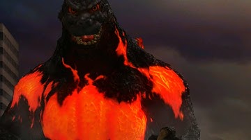 GODZILLA PS4 Final Boss Fight - BURNING GODZILLA Gameplay