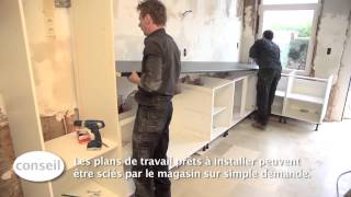 Installer une cuisine et un plan de travail   Vidéo bricolage | GAMMA