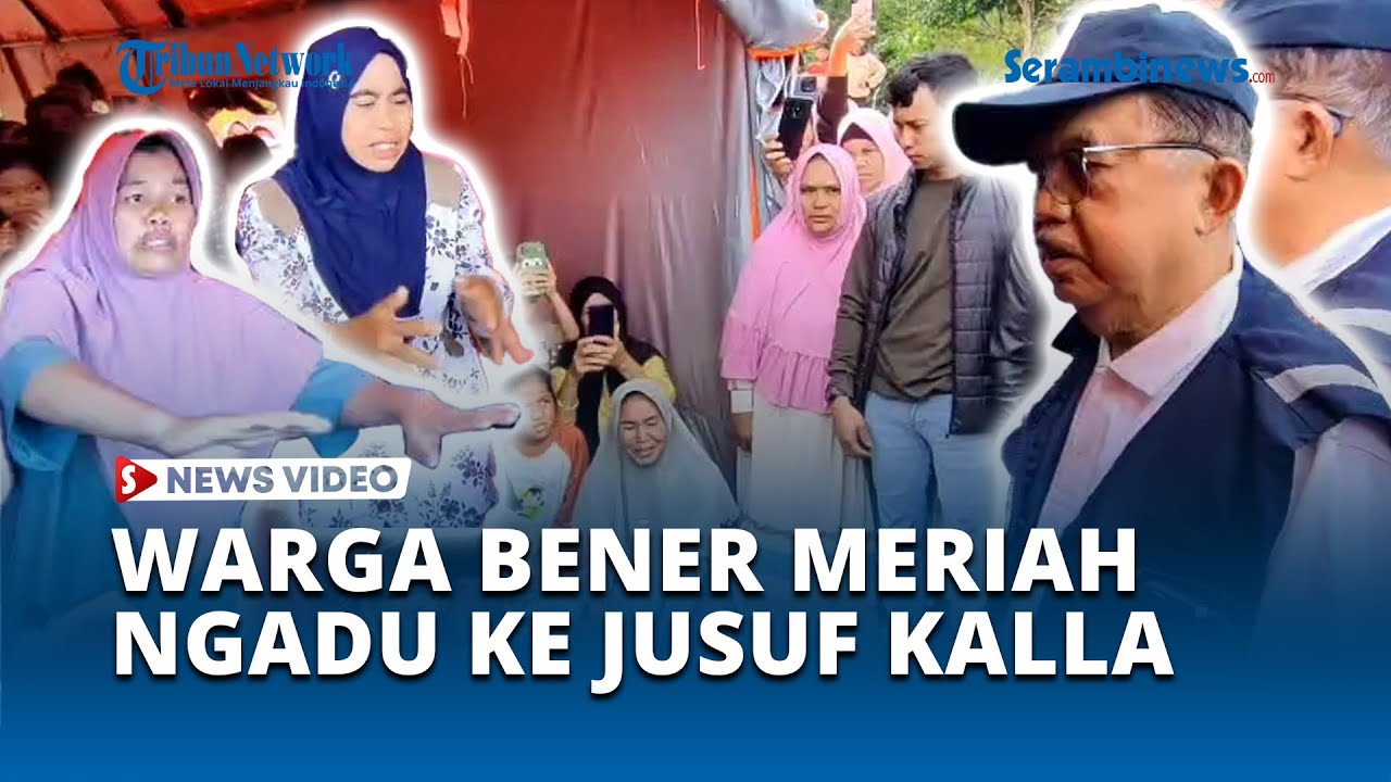 Jusuf Kalla Dengarkan Keluhan Pengungsi di Kabupaten Bener Meriah Aceh
