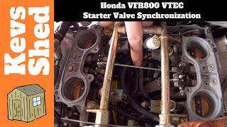 видео: Синхронизация клапана стартера Honda VFR800 VTEC картинка: Синхронизация клапана стартера Honda VFR800 VTEC