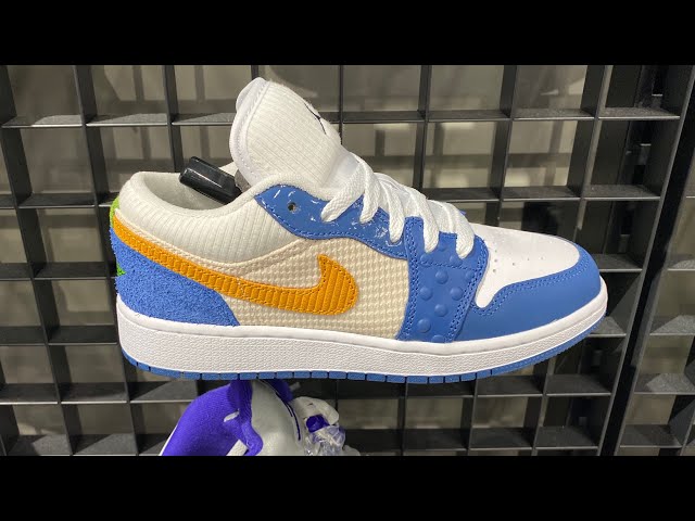 Nike Kids Air Force 1 LV8 3 Grade School - White-Orange -Size - 7