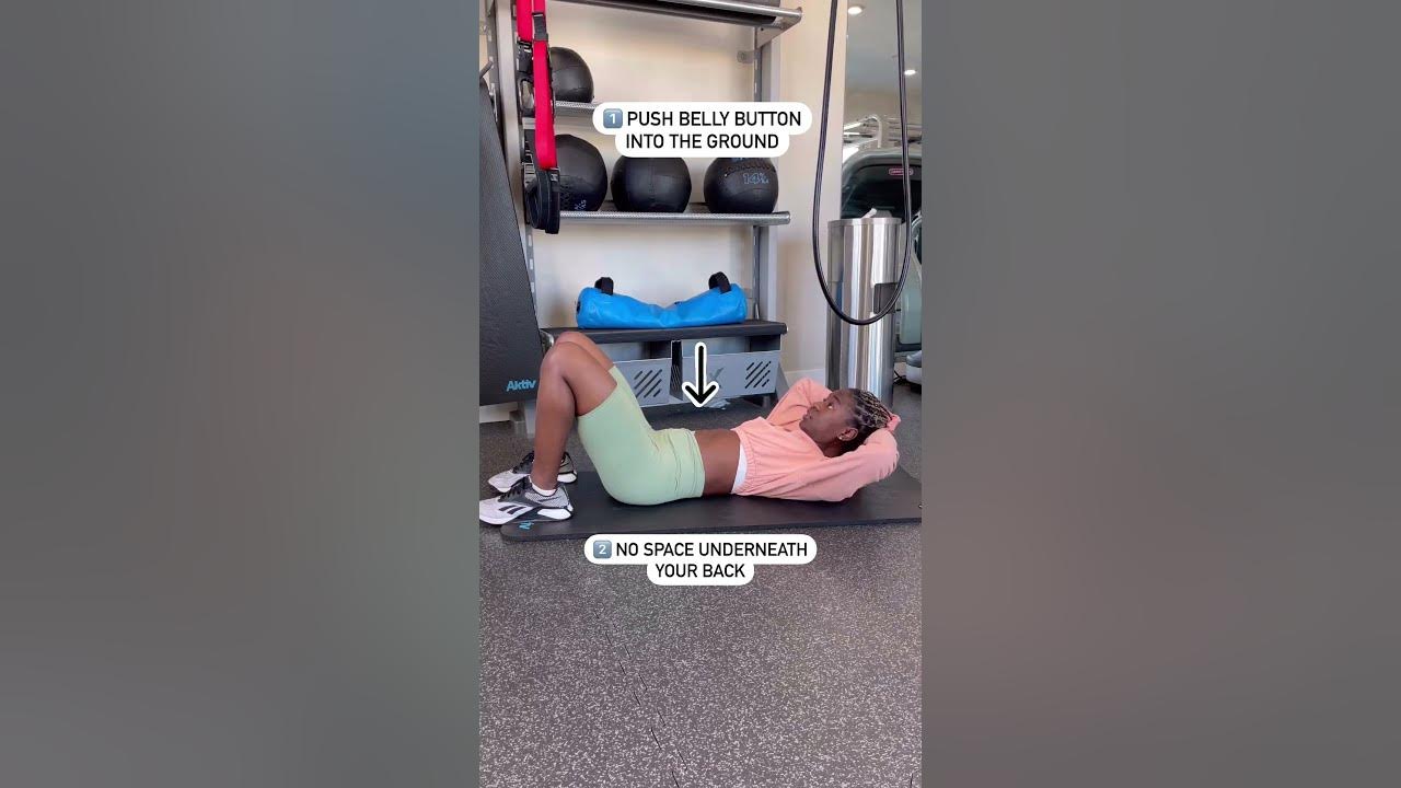 How do I do ab crunches correctly? shorts YouTube