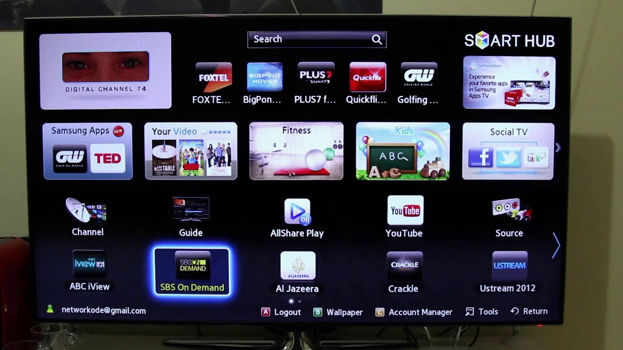 how to watch live tv on samsung smart tv