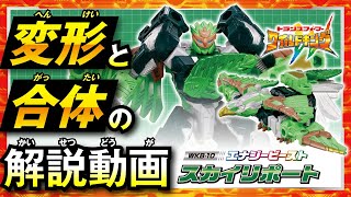 【ワイルドキング変形解説動画】 WKB-10 エナジービースト スカイリポート