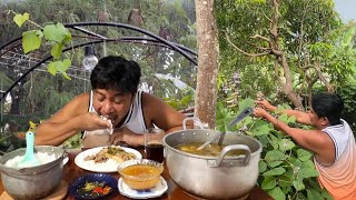 ULAN! SINIGANG NA BULALO AT BUTO-BUTO NG BAKA SA BATAW AT KANGKONG!!! BUHAY PROBINSYA! PHILIPPINES!