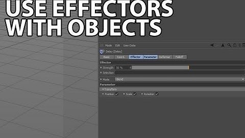 Cinema4D Tutorial: Use Effectors With Objects (Beginner)