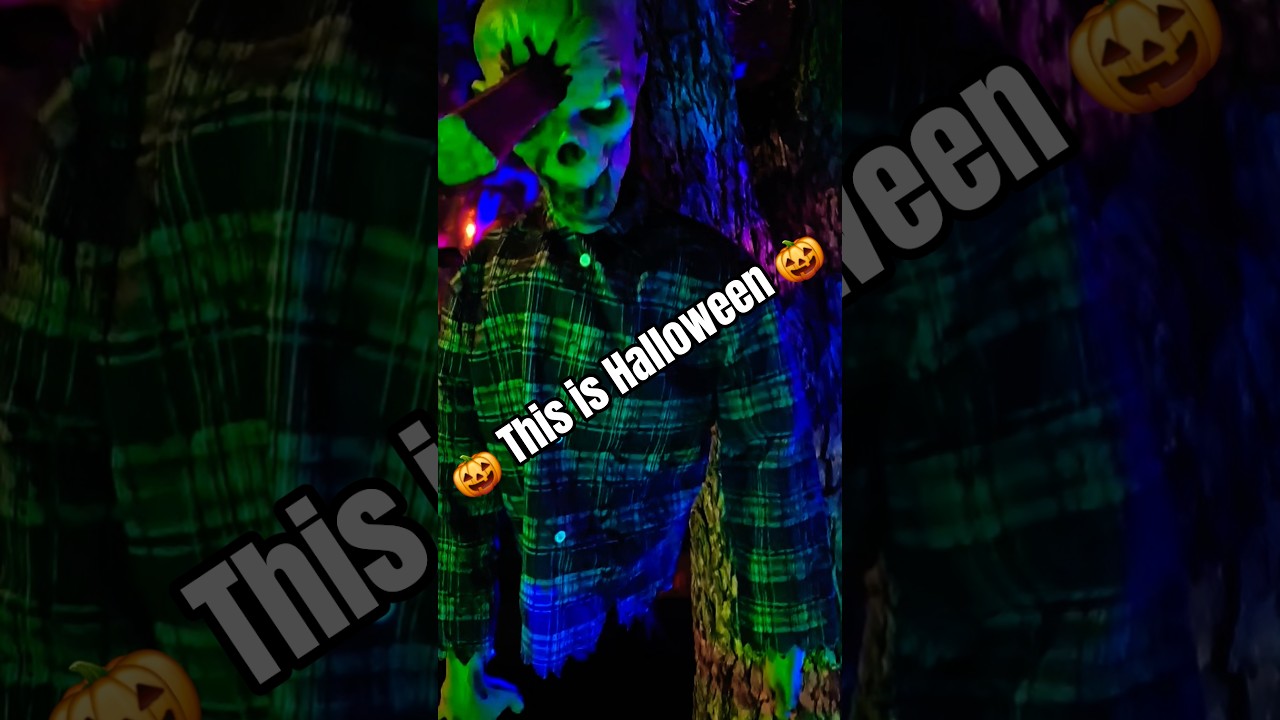 TikTok Famous Halloween House Menefee Manor #halloween #halloweendecorations
