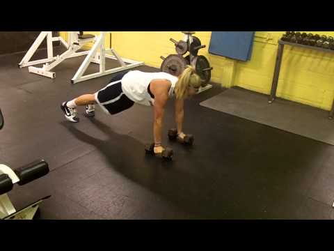 push up/db row combo